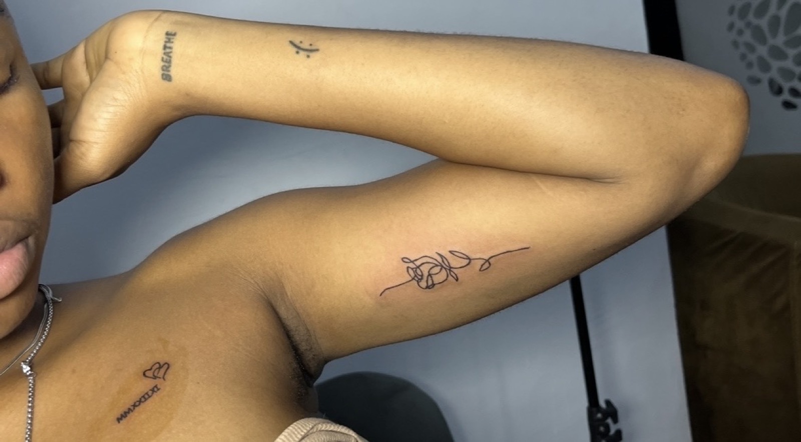 Custom linework tattoo